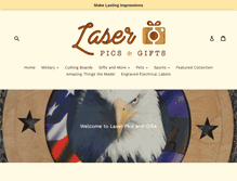 Tablet Screenshot of laserpicsandgifts.com